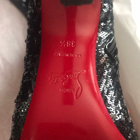 Christian Louboutin thigh high Sequence boots - Picture 5 of 7